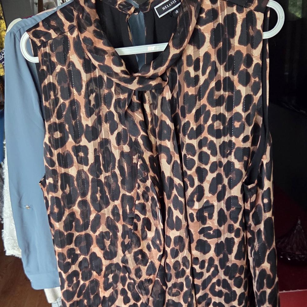 Mulberry Leopard Print Women's Top